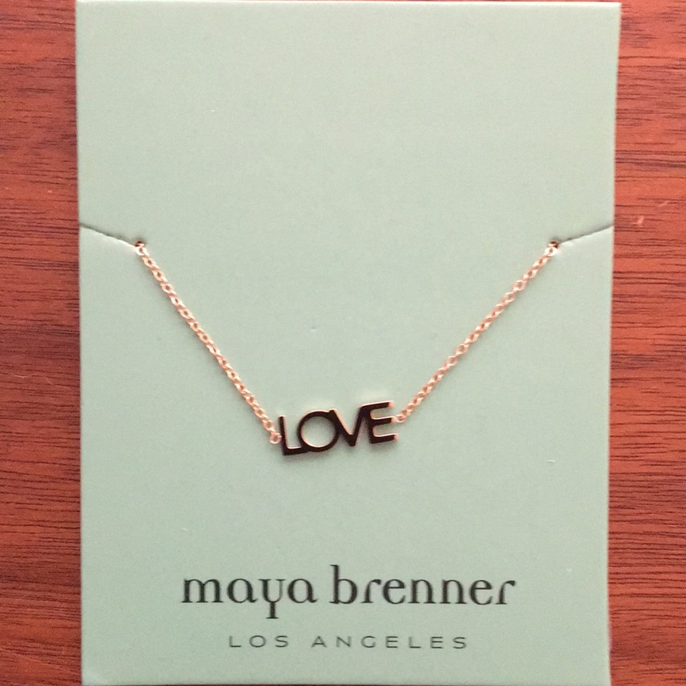 Maya Brenner Rose Gold Love Bracelet